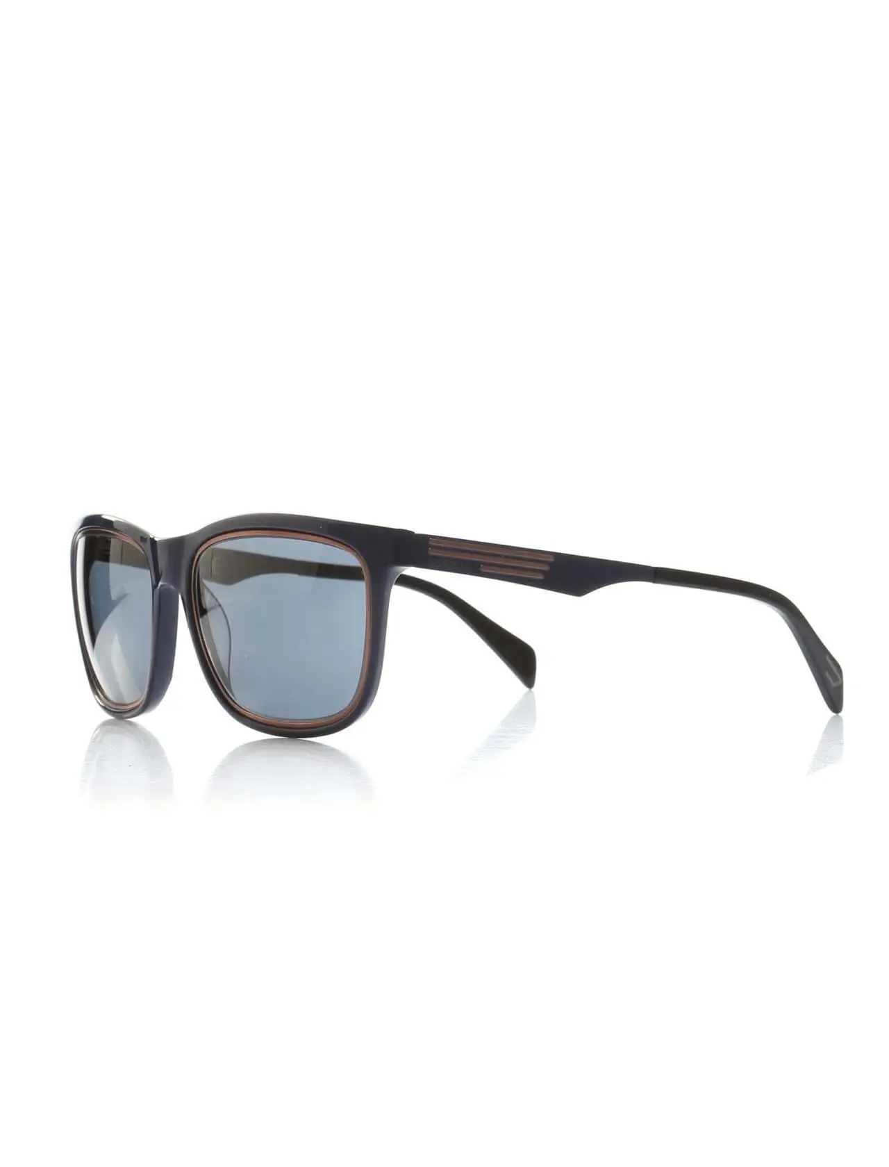 

Unisex sunglasses dl 0165 90v bone navy blue organic rectangle rectangular 56-17-145 diesel