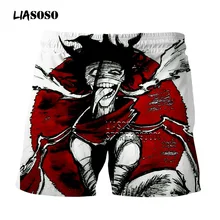 LIASOSO, шорты с 3D принтом, аниме, Boku, No Hero Academy, повседневные летние шорты, пляжные шорты, мужские спортивные штаны в стиле хип-хоп, G3138