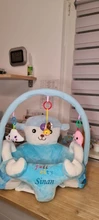 Funda de asiento de apoyo para sofá de bebé, silla de felpa para aprender a sentarse, nido cómodo para niño pequeño, lavable sin relleno, cuna para sofá