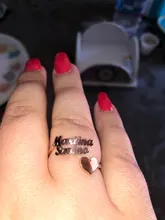 Letdiffery-anillos de acero inoxidable ajustables para mujer, joyería familiar con 3 nombres, regalos de cumpleaños únicos