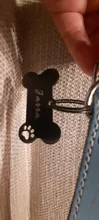 Pet-Id-Tag Pendant Pet-Accessories Puppy Engraved Keyring-Bone Personalized-Collar 