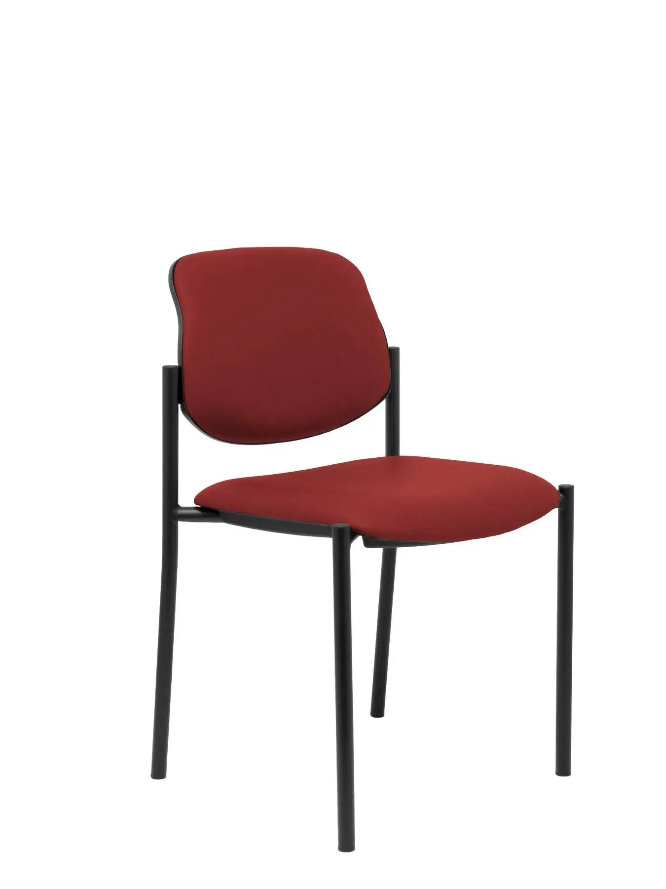 Стул для посетителей 4's Topsy и estrua Negro up seat backstop обитый тканью сходство темно