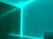 Lámpara de luz de fondo con Bluetooth y WIFI para decoración del dormitorio, controlador Flexible RGB 5050, cadena luminosa, tiras de luz LED