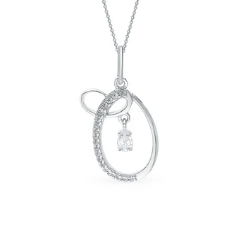 

Silver Pendant with cubic zirconia sunlight sample 925 test