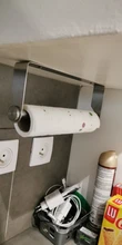Stainless Steel Paper Towel Holder Punch-Free Towel Rack Wall Mounted Roll Paper Stand
