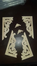 Decorative Furniture Figurines-Crafts Appliques-Frame Corner Wood Carved Wall-Door Floral