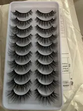 Pestañas postizas de visón 3D, extensiones de pestañas postizas de visón Natural, volumen espectacular, herramientas de maquillaje al por mayor, 10/20 pares