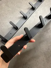 Hook-Rail Coat-Rack Towel Jacket Hanger Metal Wall-Mounted Heavy-Duty ROVATE 5 for Hat