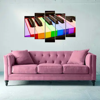 

Colorful Piano 5 Piece Mdf Table