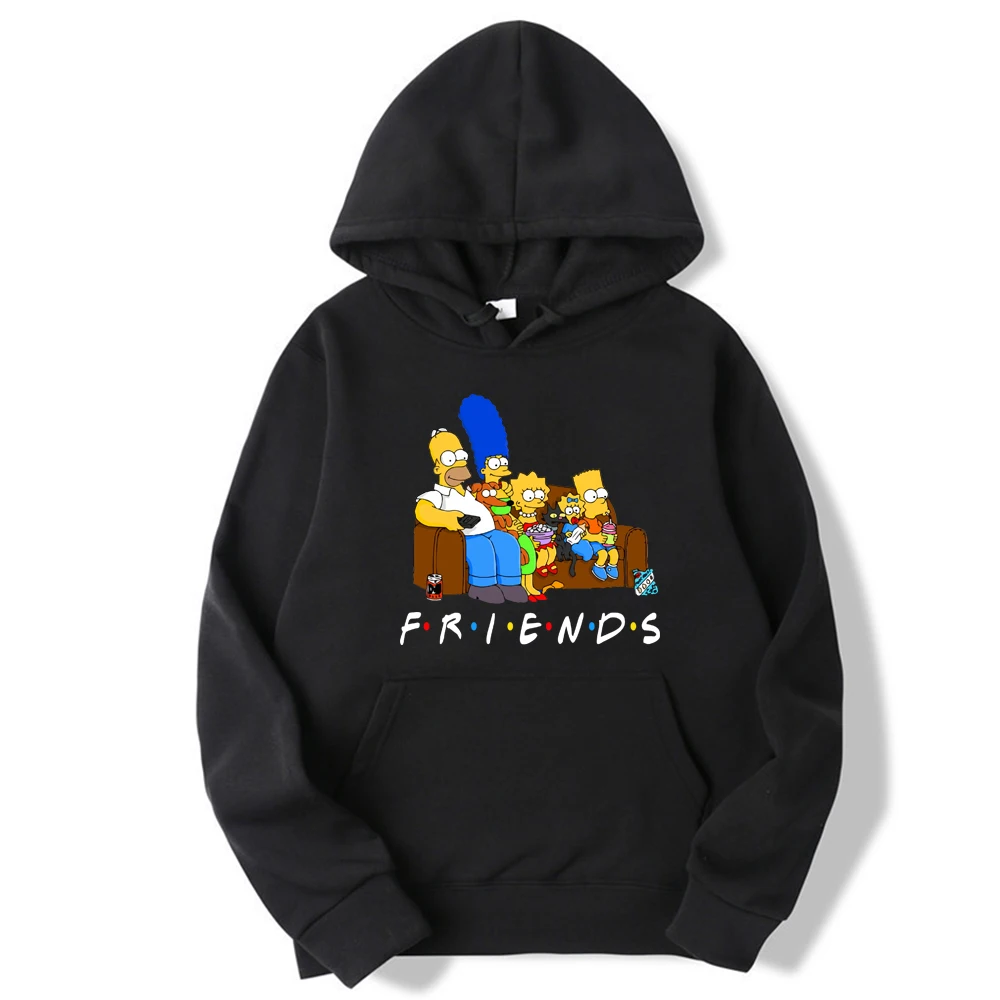 funny the simpsons Unisex hoodie Friends Tv Show Printed long Sleeve Graphic top For Men Women funny the simpsons Unisex hoodie Friends Tv Show Printed long Sleeve Graphic top For Men Women