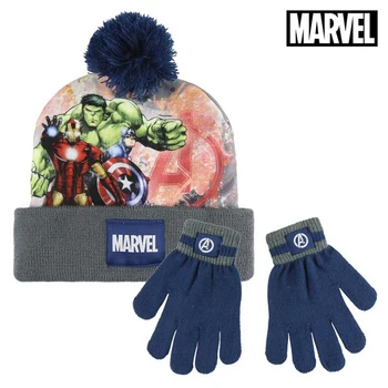 

Hat & Gloves The Avengers 73219 Grey Blue (2 Pcs)