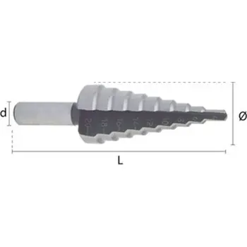 

STEP DRILL HSS 4-20X2 REF.5105 ANGLE 118. SHARP NORMAL