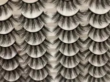 Pestañas postizas 3D de visón Natural, accesorio de maquillaje de imitación, 3D, 5/8/14 pares