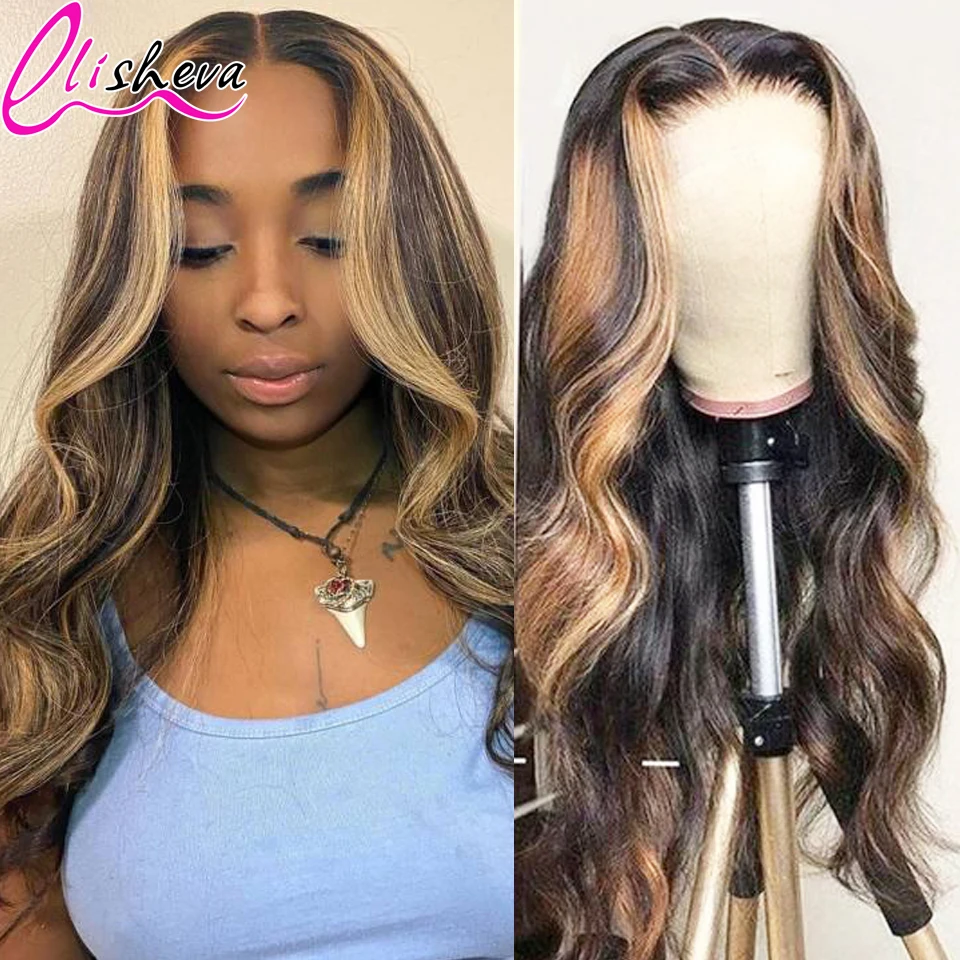 Peruca de Cabelo Peruca do Laço para as Mulheres Onda do Corpo Dianteira do Laço Perucas de Cabelo Frontal do Laço Destaque Humano Peruca Arrancadas 13x4 4x4 Fechamento Pré 1 Cheap Apliques com cabelo humano