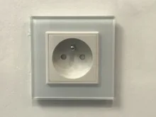 Glass-Panel Switch-Socket Crystal-Glass Livolo Wall Pearl White for VL-C7-SR-11 Eu-Standard