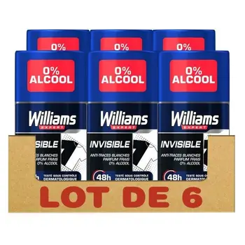 

WILLIAMS 6 PCs Deodorants barroom unseen protection 48H - 75ml