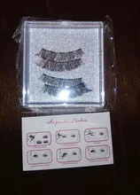 LEKOFO-pestañas postizas magnéticas 8D, conjunto de 5 pestañas de visón gruesas de imitación, magnéticas, naturales, pinzas, 2 pares