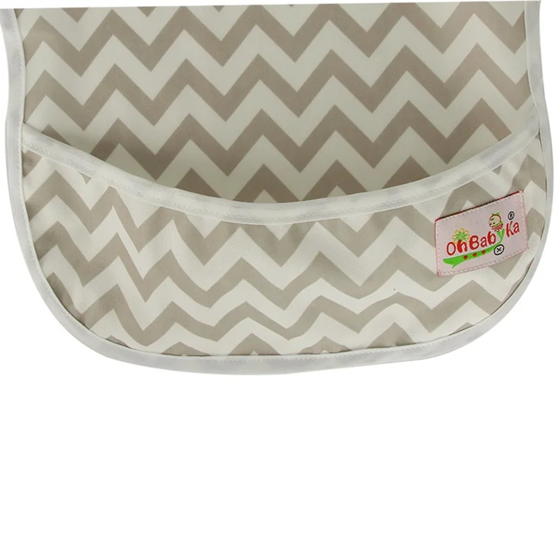 1 Baby Stuff Waterproof Cute Baby Feeding Bib Washable Baby Apron Reusable Baby Clothes New Born With Pocket 6 to 24 months 6