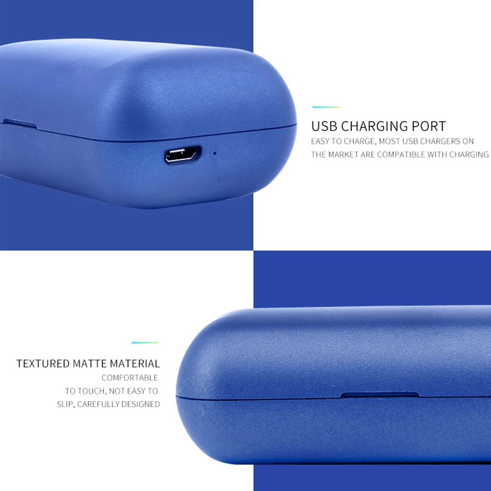 50 шт. T1 PRO TWS Bluetooth беспроводная гарнитура для наушников 3D стерео гарнитура с микрофоном наушники Водонепроницаемая зарядная коробка