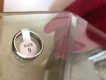 Moda personalizada anillo para amante de acero inoxidable Simple liso grabado anillo de nombre, regalo de boda