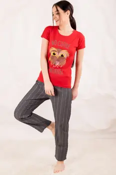 

Armonika Women Top The Owl Six Striped Sleepwear KIT ARM-20Y099097