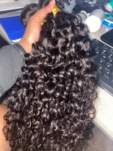 Extensiones con ondas al agua para mujeres negras, extensiones de pelo ondulado brasileño de 1, 3 y 4 ondas al agua, 30 pulgadas, extensiones de cabello humano