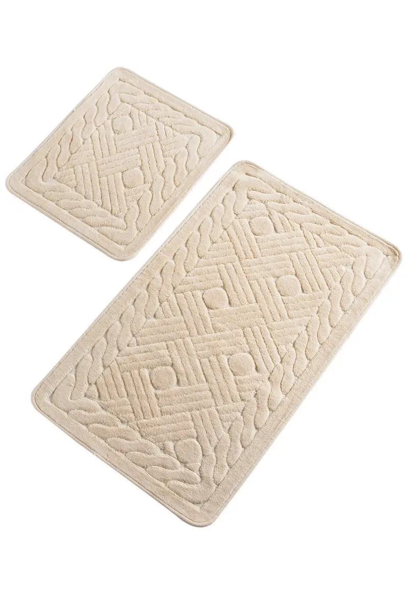Коврики для ванной, Нескользящие, Противоскользящие коврики, Нескользящие, Нескользящие, материал: хлопок, 2 дюйма, набор, 60X100 см-50X60 см