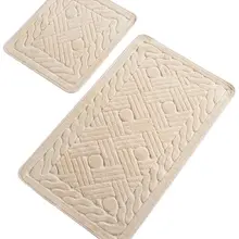 Коврики для ванной, Нескользящие, Противоскользящие коврики, Нескользящие, Нескользящие, материал: хлопок, 2 дюйма, набор, 60X100 см-50X60 см