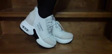 Zapatillas de deporte con cuña de plataforma para mujer, zapatos de malla transpirables de alta calidad, informales, para primavera y otoño, Y997, 2020