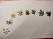 4/6/8/10mm 500/300/200/100 Uds. De anillos abiertos de Metal conectores de anillos partidos para fabricación de joyería DIY