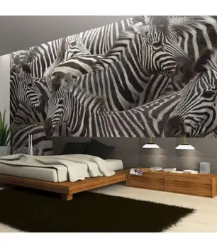 

Mural-pack of zebras