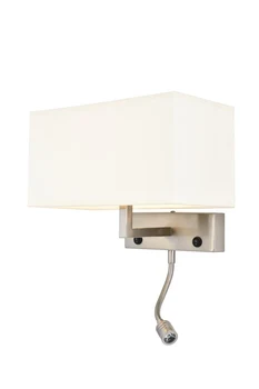 

AVONNI HAP-9072-M1-N Nickel Plated Wall Sconce, E27, Metal, 28x2