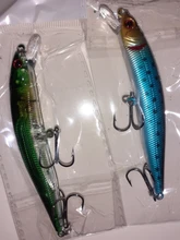 3D Eyes Floating Minnow Wobblers Fishing-Lure Laser Crankbait Aritificial Hard-Plastic