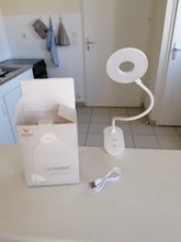 Study Lamps Magnifier Touch-Clip Gooseneck Usb-Table-Light Flexo Rechargeable 18650 Battery