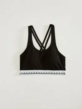 

Coupled With Back Cross Detailed bra