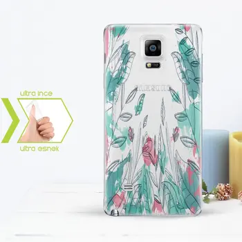 

Personalized Custom Samsung Galaxy Note 4 Slim Clear Silicone Phone Cover (Leaf Temalı-9)