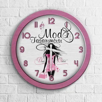 

Personalized Professional Fashion Designer Wooden Wall Clock-4
