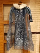 Vestido de princesa Elsa para niñas, vestidos de Cosplay, disfraces de nieve para niños, vestido de princesa, bata Infantil