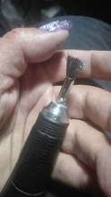Brocas de alambre de Cobre dorado, cepillo de limpieza, Herramientas Portátiles, cortador de fresado para manicura, limpiador de brocas, 1 Uds.