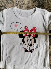 Camisetas con estampado de ratón de Minnie para mujer, camisetas informales de manga corta para niñas pequeñas, ropa a juego familiar de marca de verano