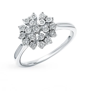 

Gold ring with diamonds sunlight sample 585