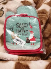 Party-Decoration-Supplies Gloves Kitchen-Mat Dining Christmas-Baking Natal Xmas New-Year