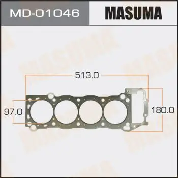 Прокладка ГБЦ Toyota Tacoma/Land Cruiser/Hi-Lux/Hi-Ace 2.4/2.7 1 |
