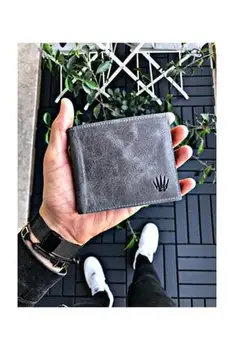 

Men Grey Genuine Leather Wallet