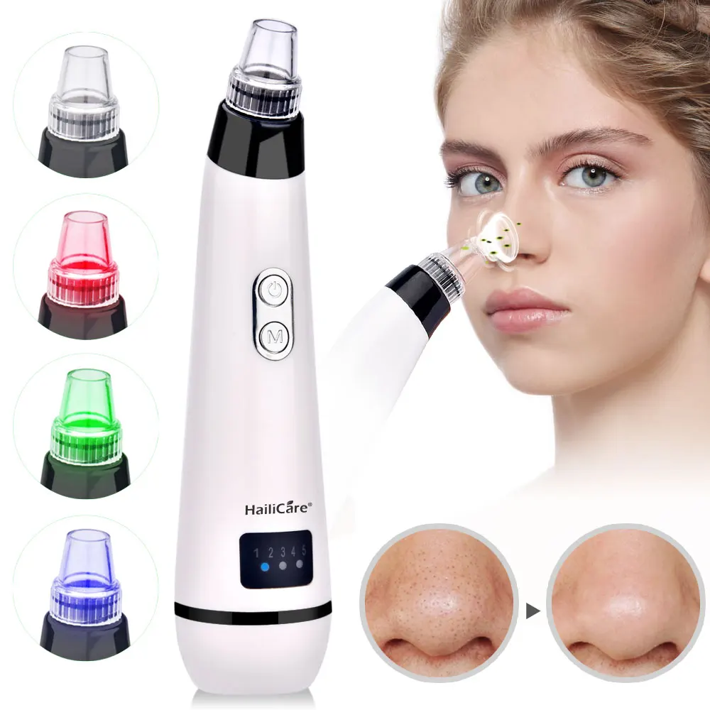 Vacuum Cleaner Black Dot Face Care Acne Blackhead Remover Pore Extractor 3Colors Light Photon Rejuvenation Facial Cleanser Tools