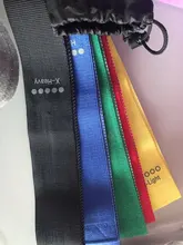 Juego de bandas de resistencia para Yoga, 5 colores, gomas para entrenamiento de cadera y muslo, cintas elásticas para Fitness, entrenamiento en gimnasio