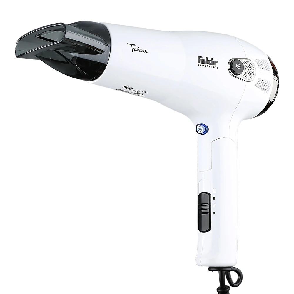 Fakir Twine Hair Dryer,2100 Watt / DC Motor,Automatic Cable Winder Feature / Hanging Loop,Cool Blow Dryer Button, Great Design