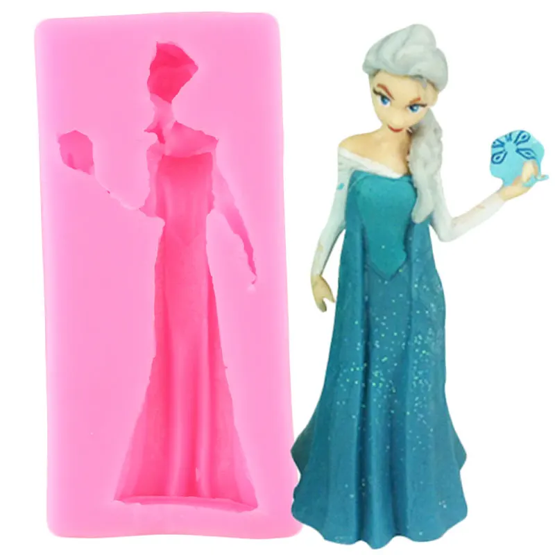 Силиконовая форма Disney Frozen Princess Elsa Baby Birthday инструменты для украшения тортов из