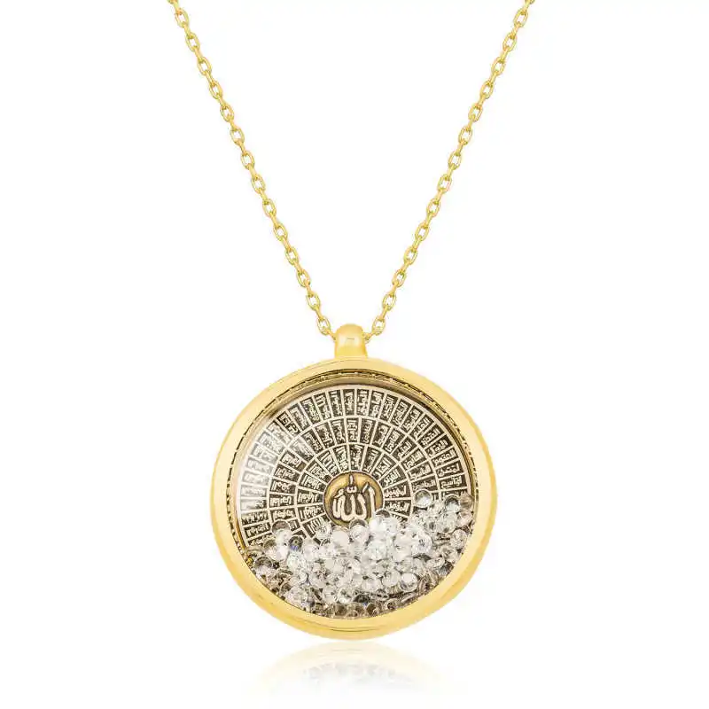 KUTAYDAN 925 Sterling Silver Esmaül Hüsna Lady Necklace