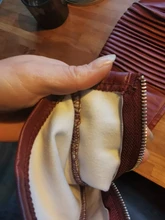 Pants Melody Black/burgundy Trousers Low-Waist Winter Warm Women Pu with Zipper-Decoration